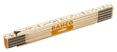 Miara składana drewniana 2m metryczno-calowa BAHCO