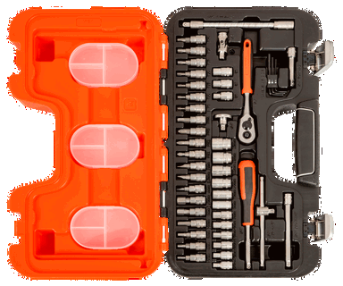 Zestaw nasadek 1/4", 46 sztuk BAHCO