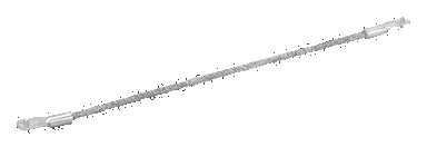 Brzeszczot 150 mm z nasypem z węglika BAHCO