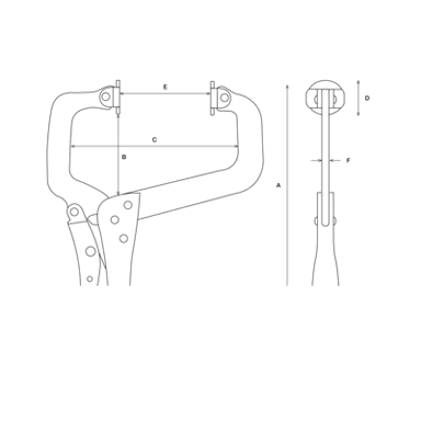 Zaciski C stopniowane 80-150 mm BAHCO