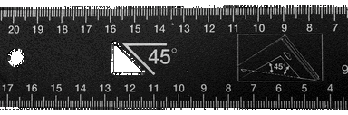 Kątownik 250 mm - kąt prosty i 45° BAHCO