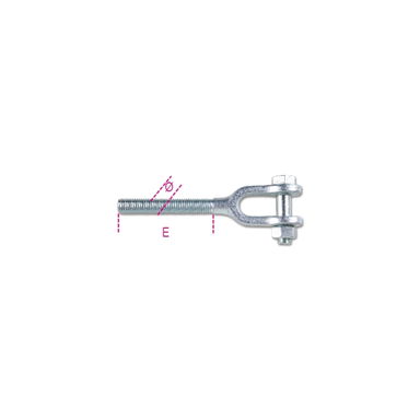 Śruba z szaklą do nakrętek napinających ocynkowana M10x63 mm, WFL 470 kg Robur