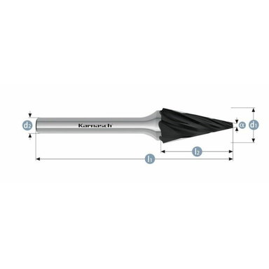 Pilnik obrotowy Black-Tec SKM HP-7 6x20x6x50 Integra Tools