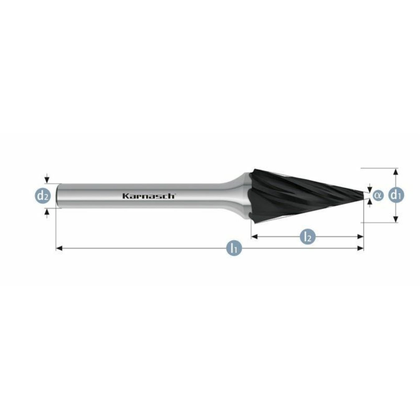 Pilnik obrotowy Black-Tec SKM HP-7 6x20x6x50 Integra Tools
