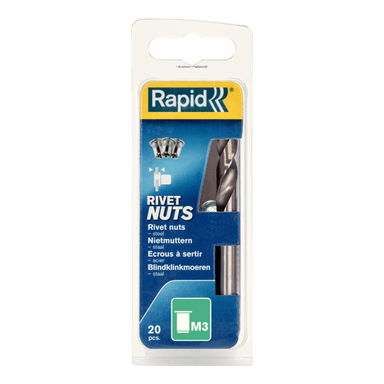 Nitonakrętki Rapid M3 - opakowanie 20 szt.