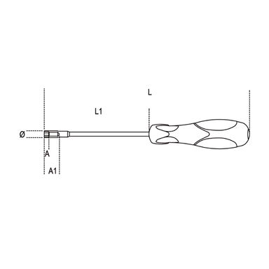 Wkrętak nasadowy długi 6 mm, 944BX Beta