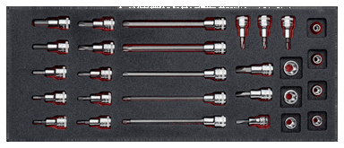 Nasadki 3/8" 28 elementów BAHCO