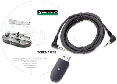 Kabel USB i oprogramowanie do PC do stanowiska do kontroli kluczy dynamometrycznych STAHLWILLE