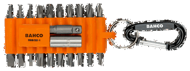 Zestaw bitów 22 szt. PH, PZ, T, SL z uchwytem magnetycznym i adapterem nasadkowym 1/4” BAHCO