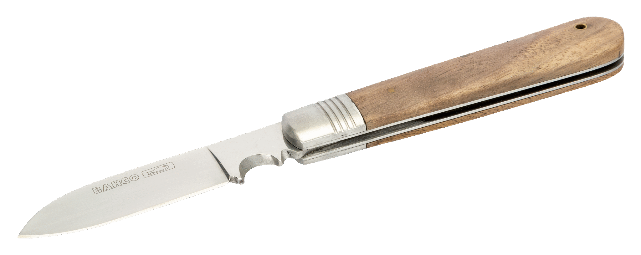 Nóż składany dla elektryków, rękojeść z drewna, 200 mm BAHCO