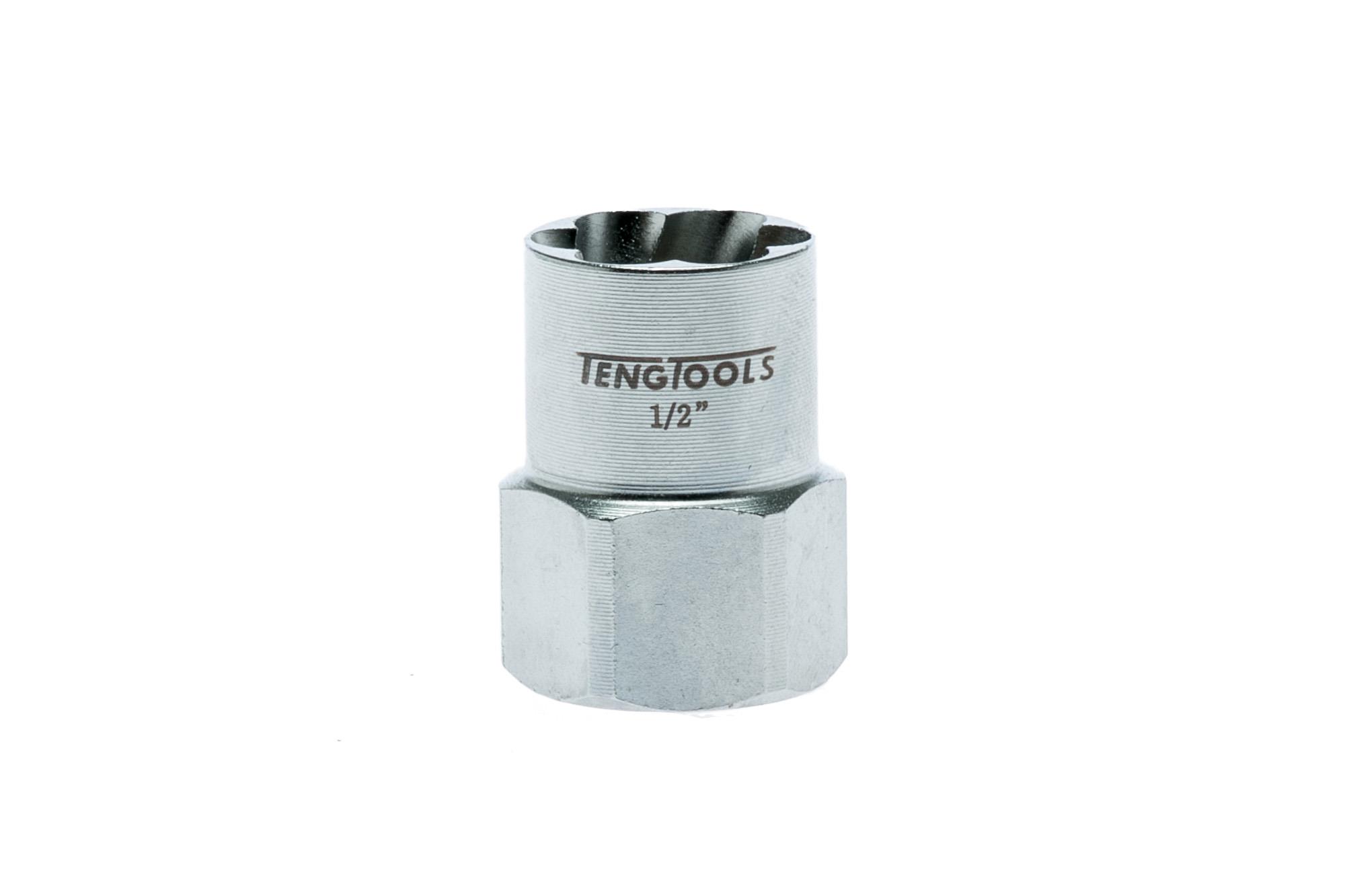 Sześciokątne nasadki odkręcające z chwytem kwadratowym 3/8" 1/2" Teng Tools