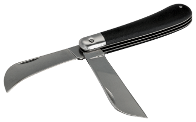 Nóż kieszonkowy składany dla elektryków, podwójne ostrze BAHCO