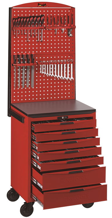 Wózek narzędziowy z panelem 545-elementów TCMM545N Teng Tools