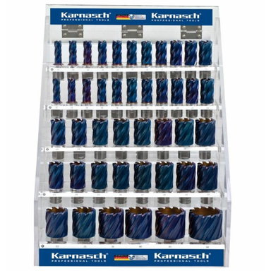 Ekspozytor z wiertłami rurowymi Blue-Drill Line55 44szt 12-50mm Integra