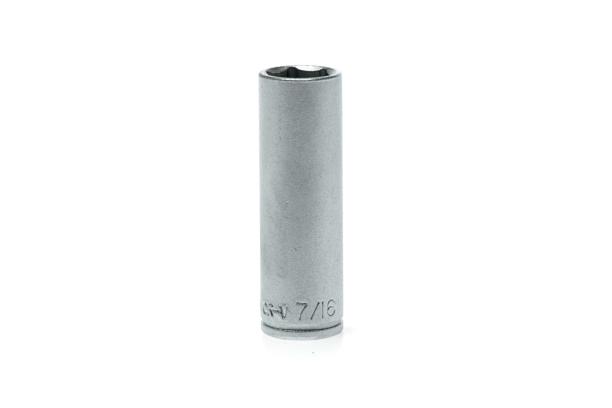 Nasadka 6-kątna długa calowa z chwytem 1/4" 7/16" Teng Tools
