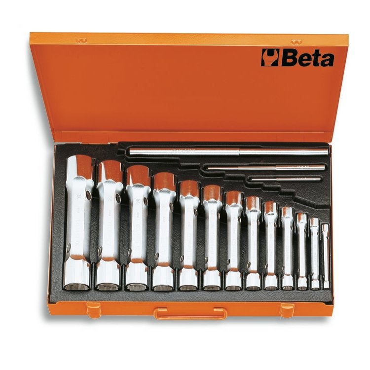 Zestaw 13 kluczy rurowych wzmocnionych dwustronnych 6-32 mm, 930/C13 Beta