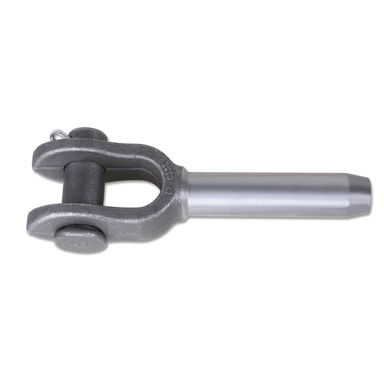 Końcówka widełkowa do zaprasowania liny M26, øB 27,4 mm, øA 50 mm, øC 51 mm Robur