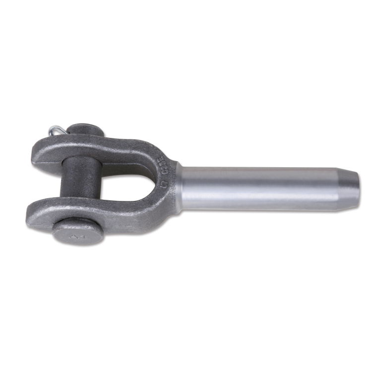 Końcówka widełkowa do zaprasowania liny M25, øB 26,4 mm, øA 50 mm, øC 51 mm Robur