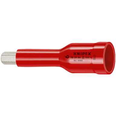 Klucz trzpieniowy do śrub z gniazdem sześciokątnym 98 39 06 Z gniazdem czworokątnym 3/8” KNIPEX