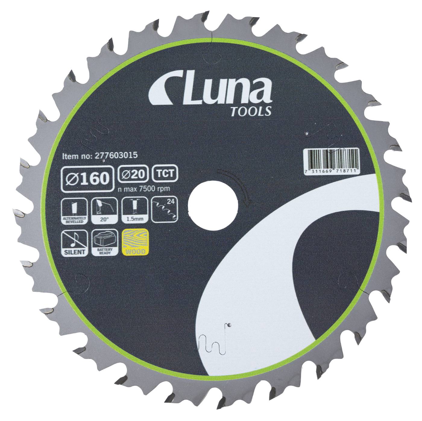 Piła tarczowa Luna Extra Thin 160x20 Z24 Luna