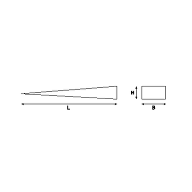 Klin nieiskrzący AL-BR 180x50x19 mm BAHCO