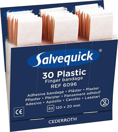 Salvequick Refill wodoodporny opatrunek na palce 30szt. 