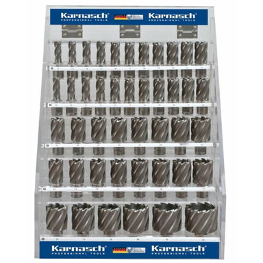 Ekspozytor wiertła rurowe Silver-Drill Line50, 44szt 12-50mm + piloty Integ