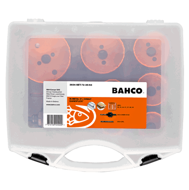 Otwornica bimetaliczna Sandflex Zestaw 35 mm-83 mm - 9 szt. BAHCO