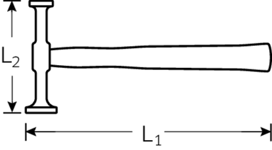 Młotek blacharski równiak fi 30/40mm STAHLWILLE