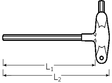 Wkrętak trzpieniowy 2K 6mm z uchwytem poprz. i 2 końc. sześc. STAHLWILLE