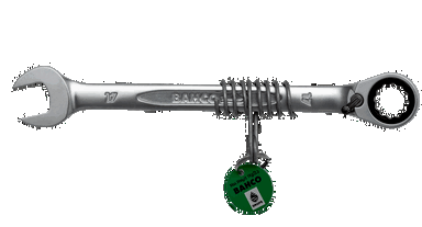 Klucz płasko-oczkowy z grzechotką 24 mm do pracy na wysokościach BAHCO