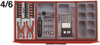 Wózek narzędziowy 715 elementów Teng Tools TCMM715N