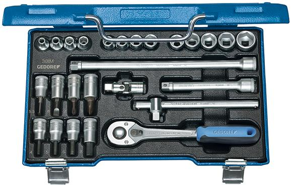 Zestaw nasadek 3/8", 6-kątnych, 26-cz. 30IMU-10,,  GEDORE