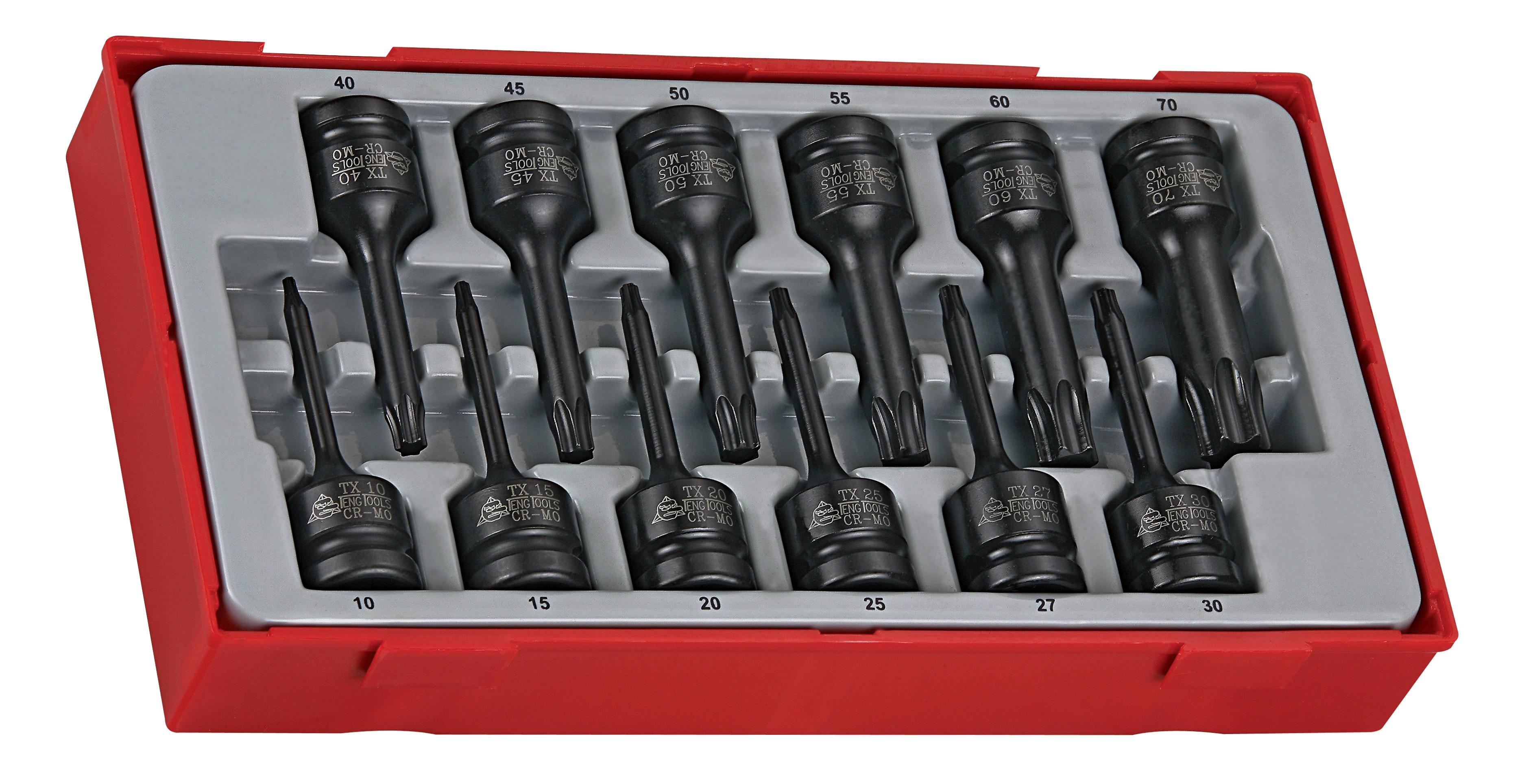 12-elementowy zestaw grotów maszynowych TX Teng Tools TT9212TX Teng Tools