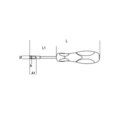 Wkrętak nasadowy krótki 5 mm, 942BX Beta