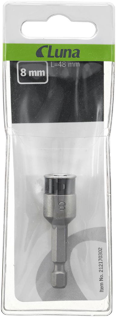 Nasadka do wkrętów budowlanych, z pierścieniem sprężystym 8 mm Luna