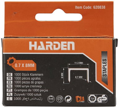Zszywki 6 mm ( 1000 sztuk ) Harden