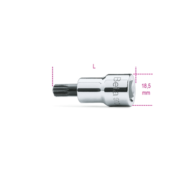 Nasadka trzpieniowa 3/8" do śrub M5x50 mm, 910XZN Beta