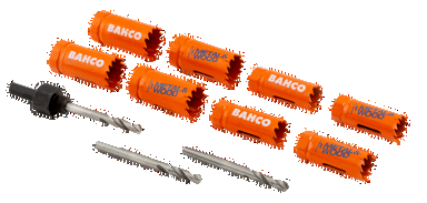 Zestaw otwornic bimetalicznych Sandflex 20x4mm + 25x4mm - 11 szt. BAHCO