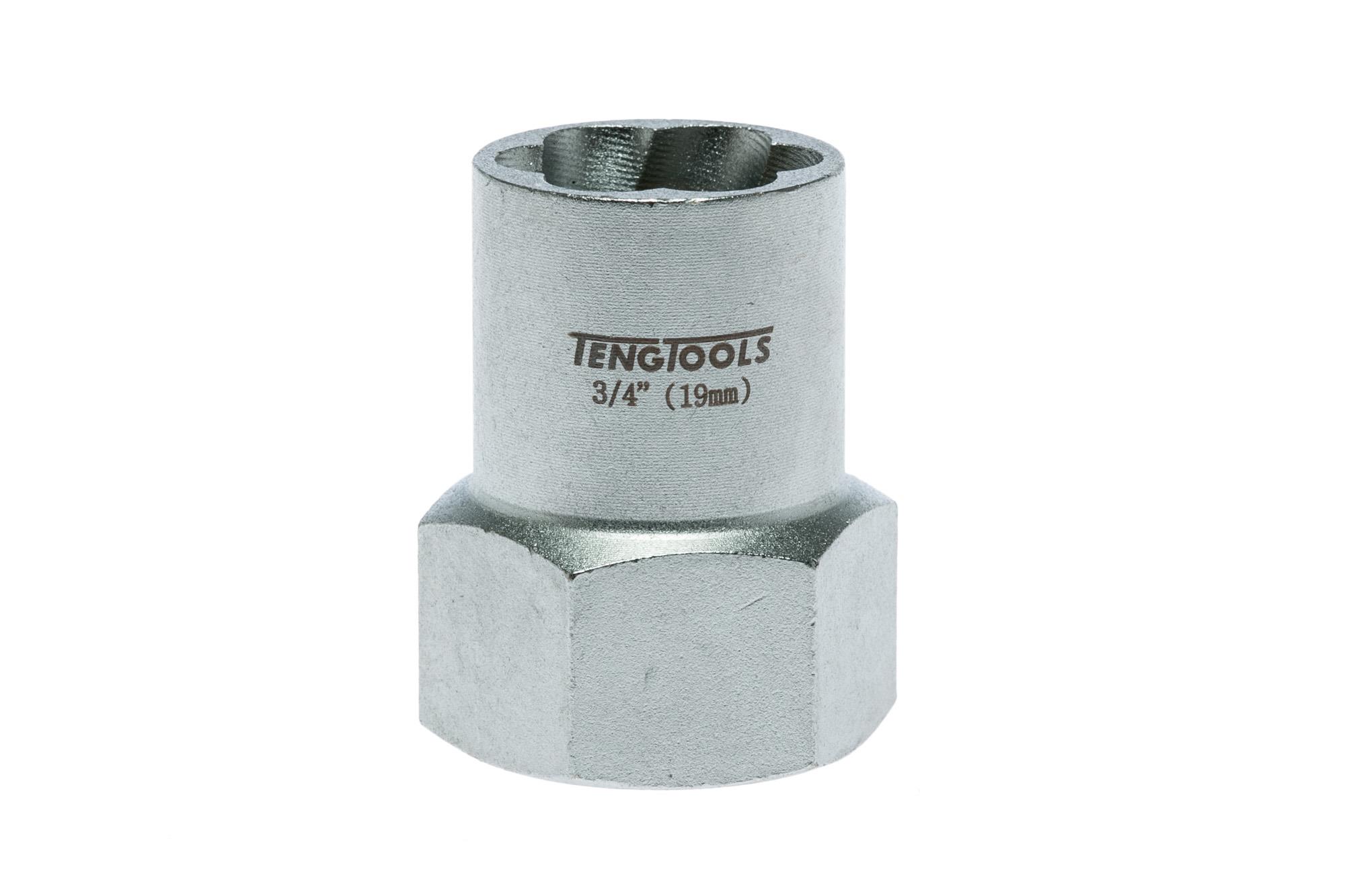Sześciokątne nasadki odkręcające z chwytem kwadratowym 1/2" 19 mm Teng Tools