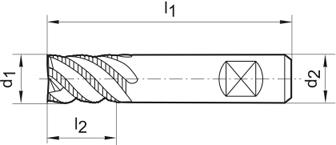 Wiertlo krete typu bit HSS, szlifowane 4,2mm