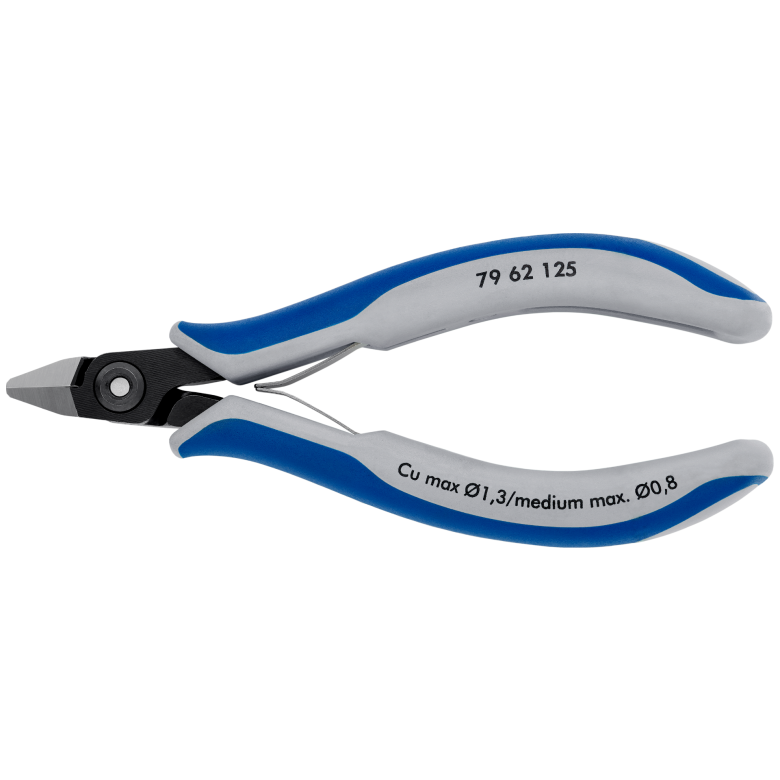 Precyzyjne szczypce tnące boczne dla elektroników 79 62 125 KNIPEX