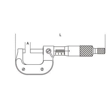 Mikrometr zewnętrzny cyfrowy 25-50 mm IP65 dokładność 0,001 mm, 1658DGTB/50 Beta