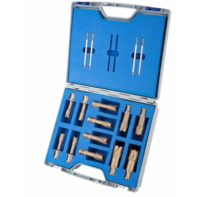 Zestaw wierteł rurowych Hard-Line40 12-26mm 12 szt. + piloty Integra Tools