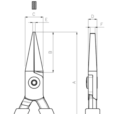 Szczypce płaskie izolowane 129 mm BAHCO