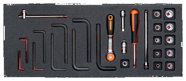 Zestaw nasadek 1/4" 26 szt. BAHCO