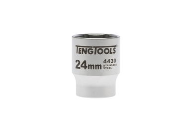Nasadka 6-kątna nierdzewna z chwytem 1/2" 24 mm Teng Tools