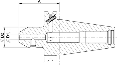 Oprawka zaciskowa Weldon DIN69871ADB SK40 D6mm, dluga HAIMER