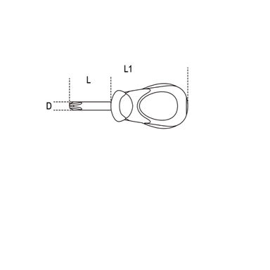 Wkrętak krzyżowy krótki PH2x6x30 mm, 1292N Beta