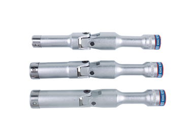 NASADKA Z PRZEGUBEM 3/8" 12mm x 120mm, DO ŚWIEC ŻAROWYCH, CHROM King Tony